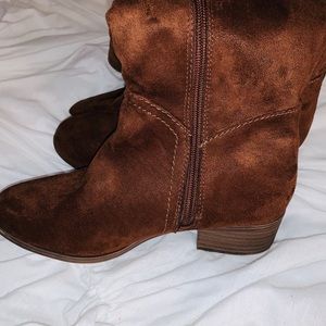 Knee High Suede Riding Boots